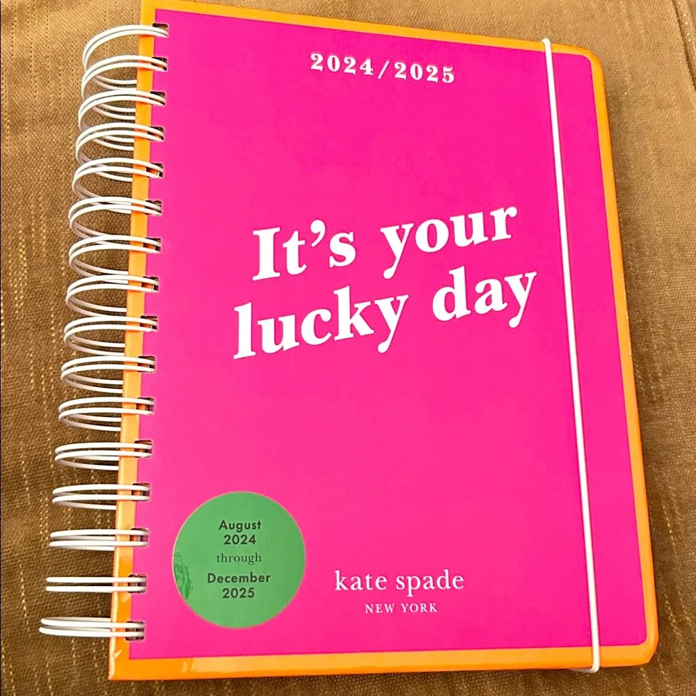 Kate Spade Fuchsia Spiral Planner
